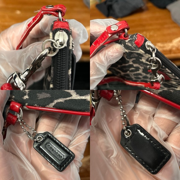 Coach Park Ocelot Leopard Print Cloth Wristlet Wallet - “Jennie” - Picture 14 of 16